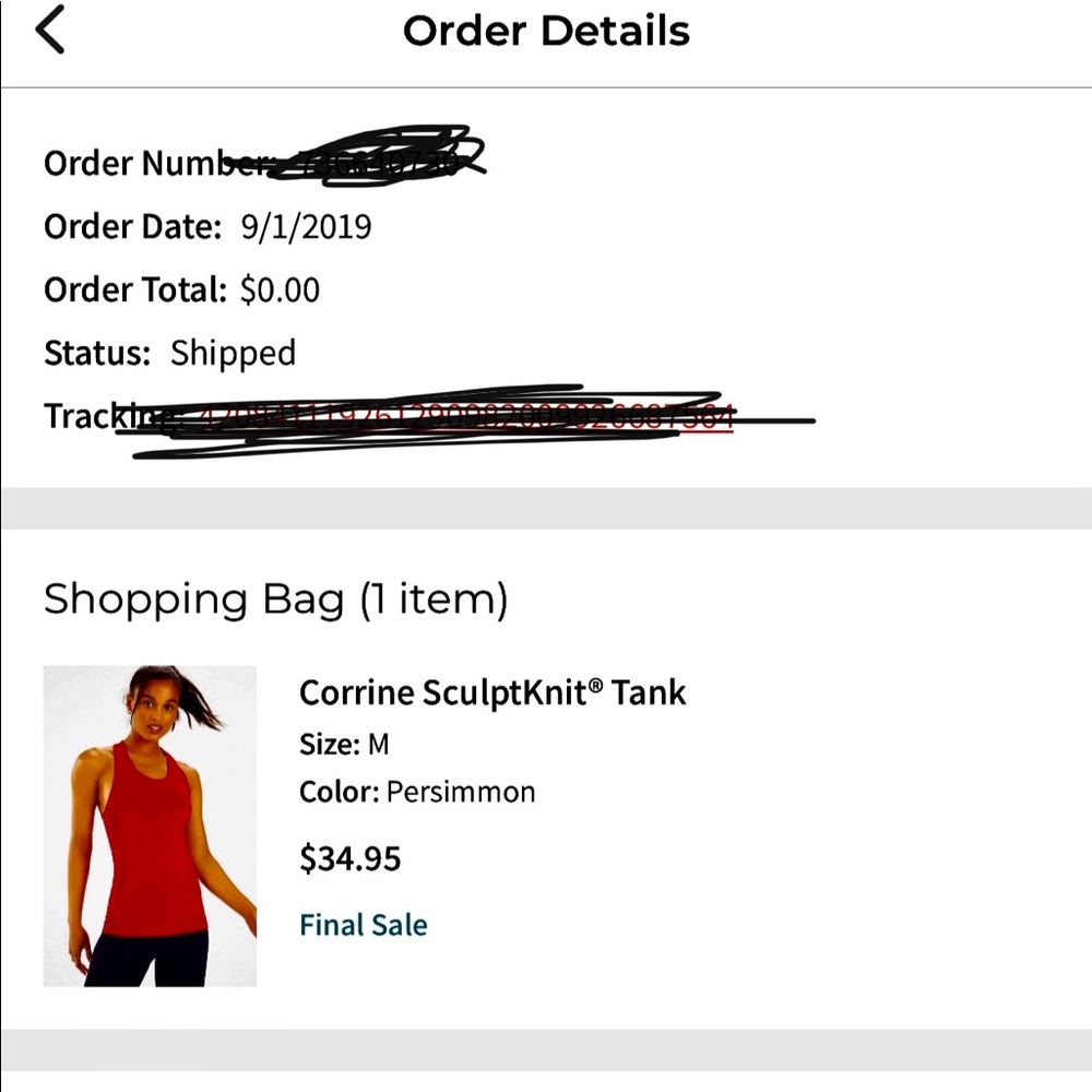 Fabletics Red Racerback Tank Top - Picture 4 of 4